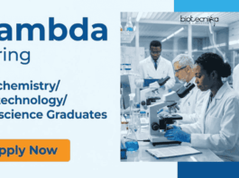 Biotechnology Jobs at Lambda | Apply Now for Career in Life Sciences Biotechnology Jobs at Lambda Ahmedabad: Apply for Executive Role and Kickstart your Career in Life Sciences.