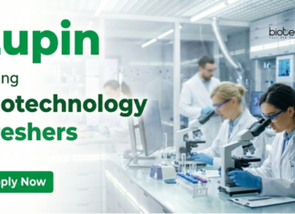 Biotech Freshers Job Alert | Lupin is Hiring | Apply Now Biotech Freshers Job. Lupin Career Offers Hands-On Bioprocessing Roles in Pune for Graduates Seeking Biotechnology Jobs in GMP Manufacturing.