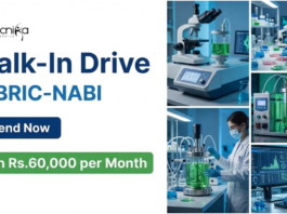 NABI Recruitment 2026 Announces Walk-In Interviews for Research Jobs, Offering Excellent Biotechnology Career Opportunities.