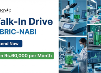Govt Research Jobs at BRIC-NABI with Rs. 60,000/- Pay | Attend the Walk-In Interview NABI Recruitment 2026 Announces Walk-In Interviews for Research Jobs, Offering Excellent Biotechnology Career Opportunities.