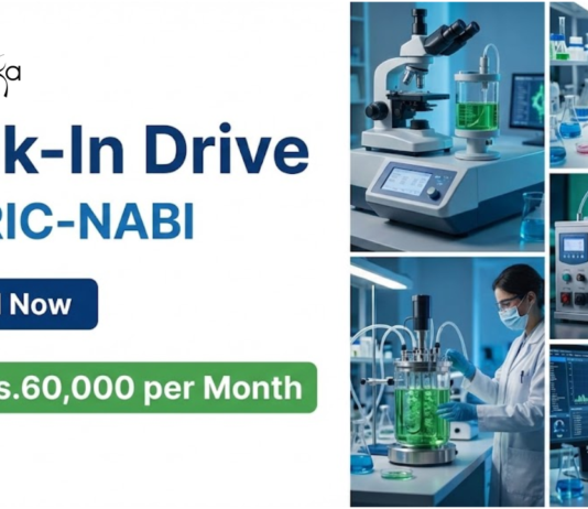 NABI Recruitment 2026 Announces Walk-In Interviews for Research Jobs, Offering Excellent Biotechnology Career Opportunities.