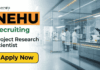 Government Research Jobs at NEHU | Apply Now for Career in Biotechnology Government Research Jobs under NEHU Recruitment. Apply for ICMR Project Research Scientist Role and Grow your Career in Biotechnology.