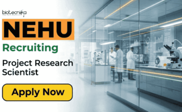 Government Research Jobs at NEHU | Apply Now for Career in Biotechnology Government Research Jobs under NEHU Recruitment. Apply for ICMR Project Research Scientist Role and Grow your Career in Biotechnology.
