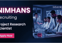 Research Scientist Jobs at NIMHANS | Apply Now for Life Sciences Research Apply Now Research Scientist Jobs under NIMHANS Recruitment. PhD Life Sciences Jobs Bengaluru in Molecular Neuroscience Research.