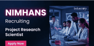 Research Scientist Jobs at NIMHANS | Apply Now for Life Sciences Research Apply Now Research Scientist Jobs under NIMHANS Recruitment. PhD Life Sciences Jobs Bengaluru in Molecular Neuroscience Research.