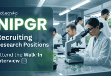 Govt Research Job Vacancies | Attend the Walk-In Interview at NIPGR BRIC-NIPGR Recruitment announced Walk-In Interview. Apply for Exciting Research Jobs and advance your Career in Life Sciences.