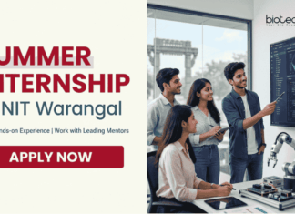 NIT Warangal Summer Internship 2026: Apply for Biotechnology Internship & Gain Research Experience to Build a Strong Career in Life Science.