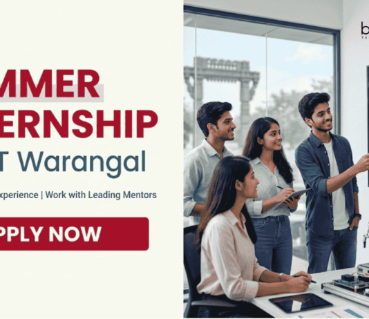 NIT Warangal Summer Internship 2026: Apply for Biotechnology Internship & Gain Research Experience to Build a Strong Career in Life Science.