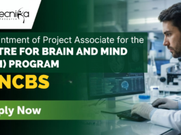 NCBS Project Associate Recruitment 2026 | Stem Cell Research Opportunity Project Associate Jobs NCBS Recruitment Bangalore stem cell research