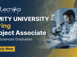 Amity University Project Associate Jobs Recruitment | AI Vaccine Research Role | Apply Now Project Associate Jobs Amity University Recruitment bioinformatics research