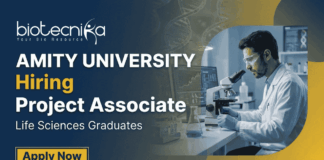 Project Associate Jobs Amity University Recruitment bioinformatics research