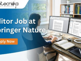Editor Job at Springer Nature. Molecular Biology, Cell Biology, or related Life Sciences Candidates, Apply Now.