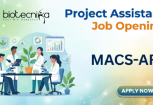 Project Assistant Job at MACS-ARI, Pune. Bachelor's in Microbiology & Biotechnology Candidates, Apply Now.