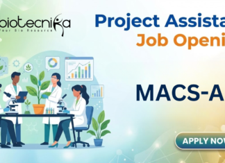 Project Assistant Job at MACS-ARI, Pune. Bachelor's in Microbiology & Biotechnology Candidates, Apply Now.