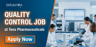 Quality Control Job at Teva Pharmaceuticals. Microbiology & Biotechnology Candidates, Apply Now. Job in Goa.