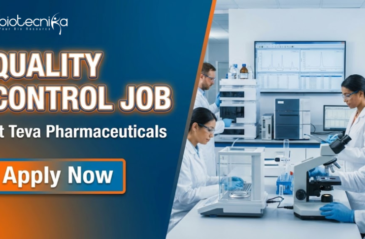 Quality Control Job at Teva Pharmaceuticals. Microbiology & Biotechnology Candidates, Apply Now. Job in Goa.