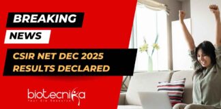 CSIR NET Dec 2025 Results - CSIR NET 2025 Results - CSIR NET Dec Results