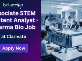 Content Analyst Job at Clarivate. Biotechnology, Biochemistry, Microbiology, or Molecular Biology Candidates, Apply Now.