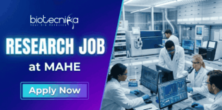 Research Job at MAHE. Life Sciences Candidates, Apply Now and Earn ₹56,000 per month. ICMR Project on Sepsis & Coagulopathy.