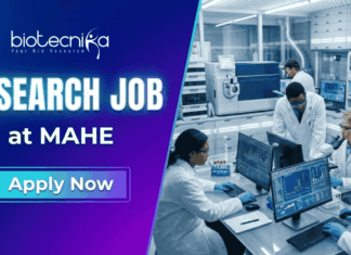 Research Job at MAHE. Life Sciences Candidates, Apply Now and Earn ₹56,000 per month. ICMR Project on Sepsis & Coagulopathy.