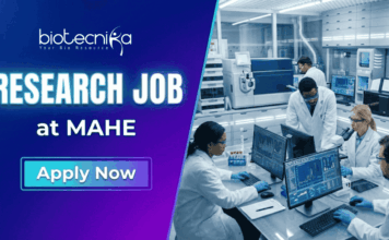 Research Job at MAHE. Life Sciences Candidates, Apply Now and Earn ₹56,000 per month. ICMR Project on Sepsis & Coagulopathy.