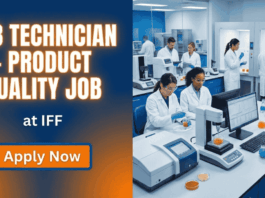 Lab Technician Job at IFF. Food Science Candidates, Apply Now. Quality Assurance experience. Job opportunity in Chennai.
