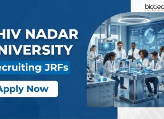 JRF Vacancy at Shiv Nadar University | Agriculture Candidates Can Apply Now Apply for JRF Vacancy at Shiv Nadar University under DBT project. Ideal Research Jobs to Build a Strong Agriculture Career.
