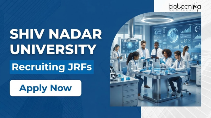 SNU (2) Apply for JRF Vacancy at Shiv Nadar University under DBT project. Ideal Research Jobs to Build a Strong Agriculture Career.