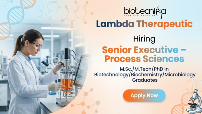 Lambda Senior Executive Jobs at Lambda Careers – Process Sciences Ahmedabad
