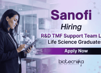 Sanofi Hiring R&D eTMF Team Lead – Life Science Job | Apply Now Sanofi Careers hiring for R&D eTMF Job in Hyderabad – Leadership Life Science Job in TMF support.