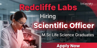 Scientific Officer Job at Redcliffe Labs – Diagnostics Role | Life Science Jobs Scientific Officer Job at Redcliffe Labs Careers – Life Science Jobs in Noida Diagnostics Lab