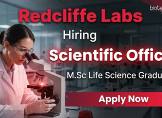 Scientific Officer Job at Redcliffe Labs – Diagnostics Role | Life Science Jobs Scientific Officer Job at Redcliffe Labs Careers – Life Science Jobs in Noida Diagnostics Lab