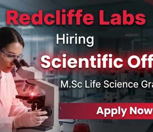 Scientific Officer Job at Redcliffe Labs Careers – Life Science Jobs in Noida Diagnostics Lab
