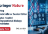 Computational Biology Jobs at Springer Nature – Apply Now Apply for Scientific Editor Jobs at Springer Nature and Explore Computational Biology Jobs with Nature Communications in Pune or Shanghai.