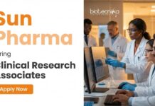 Sun Pharma is Hiring | Apply Now for Clinical Research Associate Jobs Apply for Clinical Research Associate Jobs for Sun Pharma Career. Exciting Biology Jobs with Clinical Trials and Growth Opportunities.