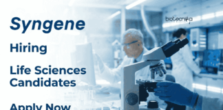 Life Science Jobs at Syngene | Apply Now for Project Management Roles Apply for Project Management Jobs at Syngene Career. Exciting Life Science Jobs in Translational Medicine for MSc Graduates in Bangalore.