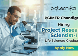 Project Research Scientist Jobs at PGIMER Recruitment | Apply Now for Research Jobs Project Research Scientist Jobs PGIMER recruitment Research Jobs microbiology vacancy Chandigarh