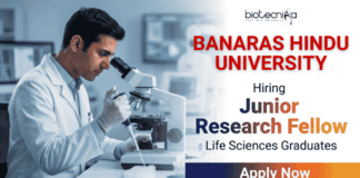 Junior Research Fellowship (JRF) Job at BHU | Life science Jobs | Apply Now Junior Research Fellowship (JRF) at BHU Varanasi – Apply Before 25 Feb 2026