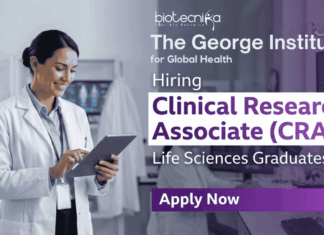 Clinical Research Associate Job at George Institute | Apply Now Clinical Research Associate job George Institute life science jobs Clinical Research jobs Delhi