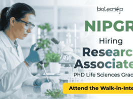 Research Associate Jobs at NIPGR Recruitment 2026 | Life Sciences Attend the Walk-in Research Associate jobs NIPGR recruitment life science research RA II Delhi walk in