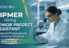 JIPMER recruitment Senior Project Assistant ICMR project jobs research assistant vacancy Puducherry