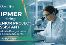 JIPMER Recruitment opens for Senior Project Assistant Vacancy (ICMR Project) | Apply Now JIPMER recruitment Senior Project Assistant ICMR project jobs research assistant vacancy Puducherry
