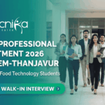 Young Professional recruitment NIFTEM recruitment food technology jobs walk-in interview 2026