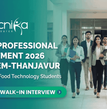 Young Professional Recruitment 2026 at NIFTEM-T | Attend the Walk-In Interview Young Professional recruitment NIFTEM recruitment food technology jobs walk-in interview 2026