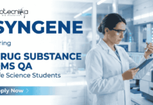 Syngene Hiring for Drug Substance QMS QA Jobs | Life sciences jobs Apply Now QMS QA jobs at Syngene careers Bangalore life sciences jobs
