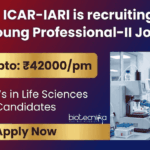 Young Professional job at ICAR-IARI in New Delhi for life science graduates, molecular biology, and functional genomics research