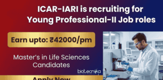 Young Professional-II Job at ICAR-IARI – Life Science Career Opportunity Young Professional job at ICAR-IARI in New Delhi for life science graduates, molecular biology, and functional genomics research