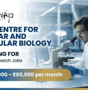 Research Jobs at CSIR-CCMB for Life Science Candidates | Apply Now CSIR-CCMB research jobs for Life Science research professionals, Hyderabad, tumor biology, molecular biology, neuroscience positions