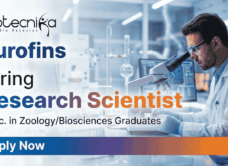 Research Scientist Jobs at Eurofins | Zoology & Biosciences Graduates Apply Now Research scientist jobs at Eurofins Advinus – Zoology careers in Bengaluru, acute toxicology, preclinical studies, GLP compliance