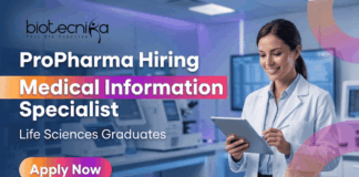 Medical Information Specialist Jobs at ProPharma | Life Science jobs Apply Now Medical Information Specialist jobs at ProPharma for life science graduates in India